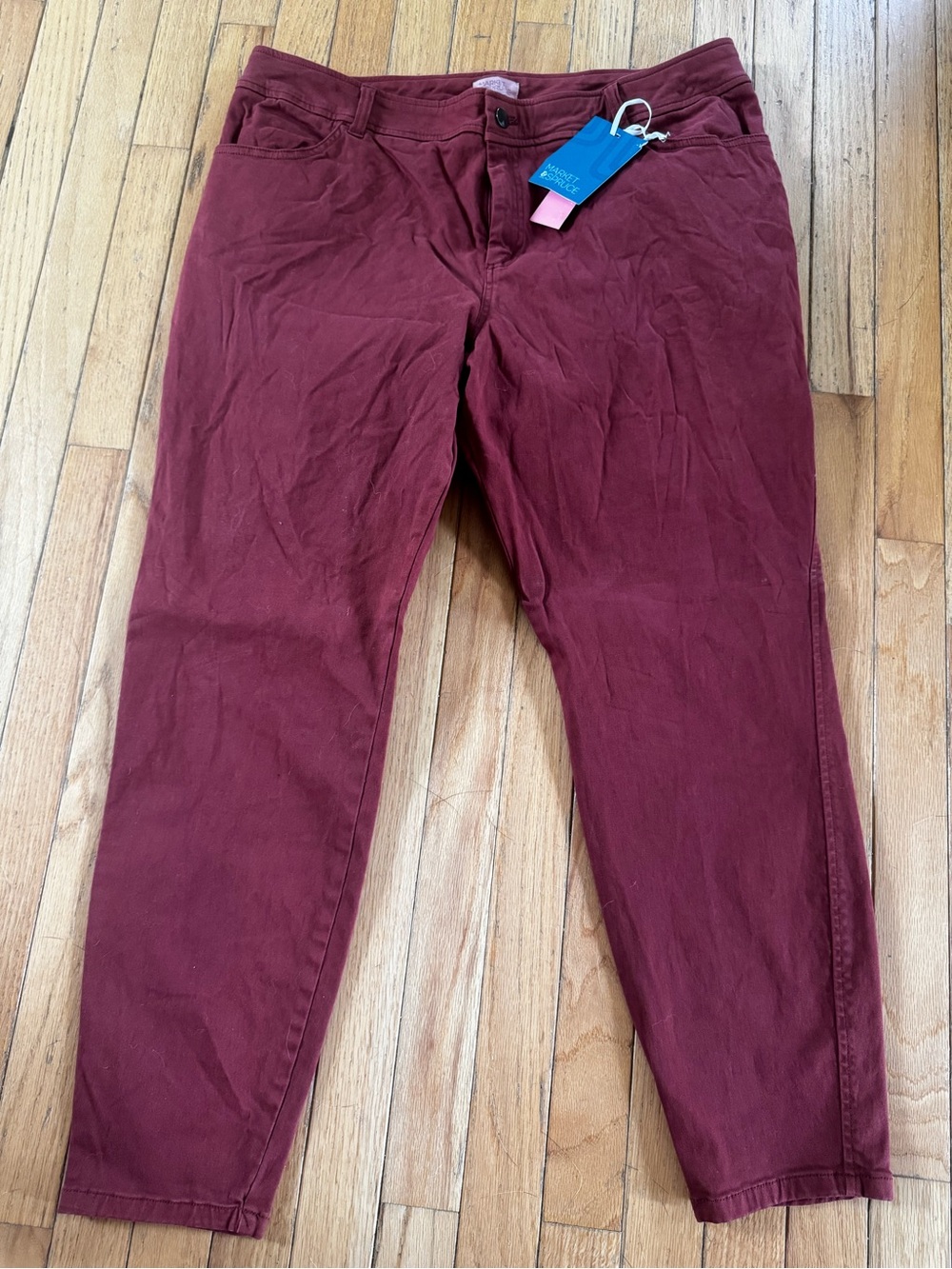 Market & Spruce Women's Maroon Jeggings